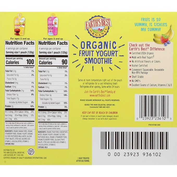 Earth's Best Sesame Street Smoothie Variety Pack - Image 2