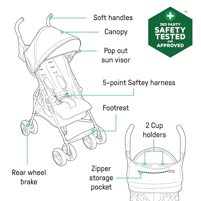 Ingenuity 3D Mini Convenience Stroller – Lightweight Stroller - Image 2