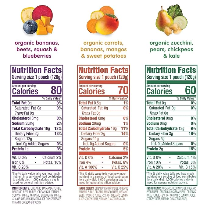 Happy Tot Organics Love My Veggies and Fiber & Protein Variety Packs - Image 3