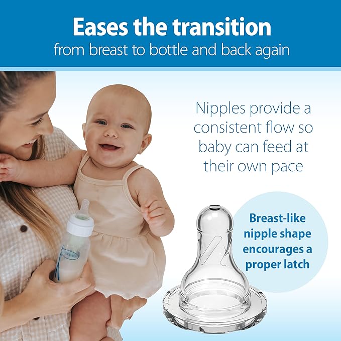 Dr. Brown’s Natural Flow Anti-Colic Options+Narrow 8oz/250mL Baby Bottle + - Image 4