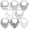 8-Pack Organic Baby Bandana Bibs by KeaBabies