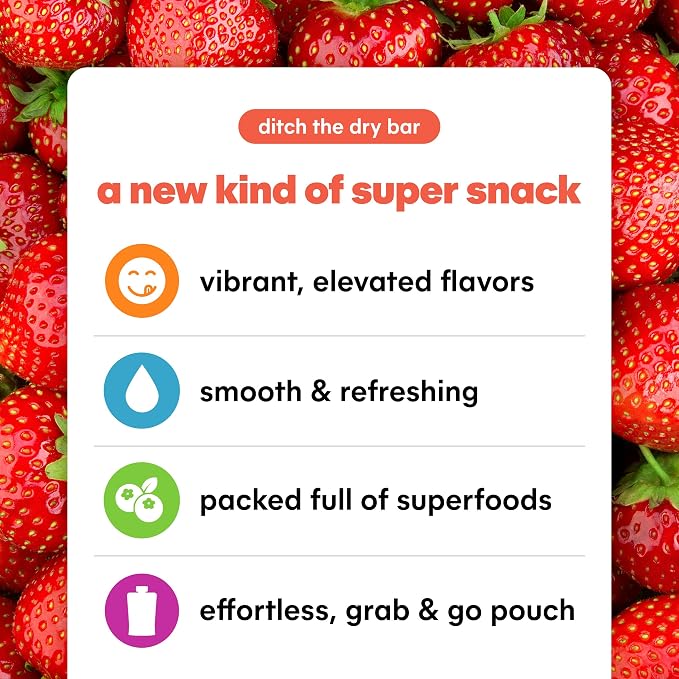 Noka Superfood Fruit & Nut Butter Smoothie Pouches, Healthy Snacks 12 Pack - Image 3
