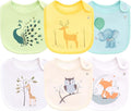 Maiwa 6 Pack Waterproof Cotton Baby Bibs by maiwa