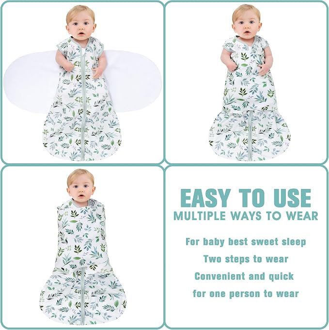 Newborn Sleep Sack Baby Swaddle, Swaddle me 3-6 Month, 3-Way Adjustable - Image 3