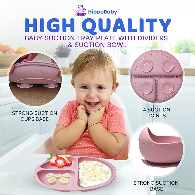 Baby Led Weaning Supplies |10 Piece Silicone Baby Feeding Set, Baby Toddler Bib - Image 4