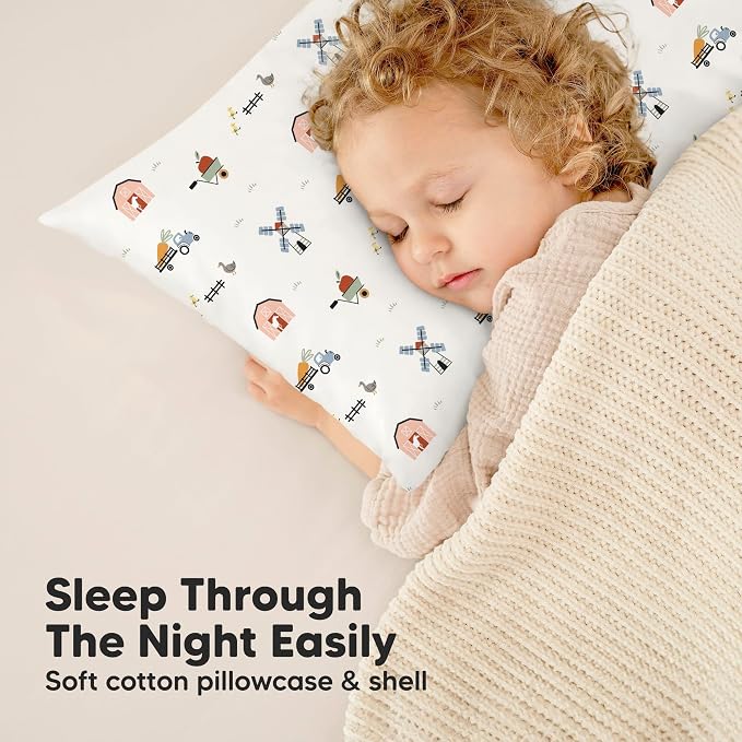 KeaBabies Toddler Pillow with Pillowcase, Jumbo 14X20 - Image 7
