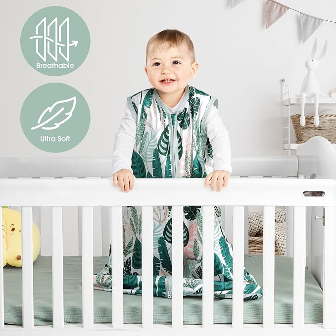 3 Pack Baby Sleep Sack 0-6 Months 100% Rayon Cotton Baby Sleeping Bag 2-Way - Image 3