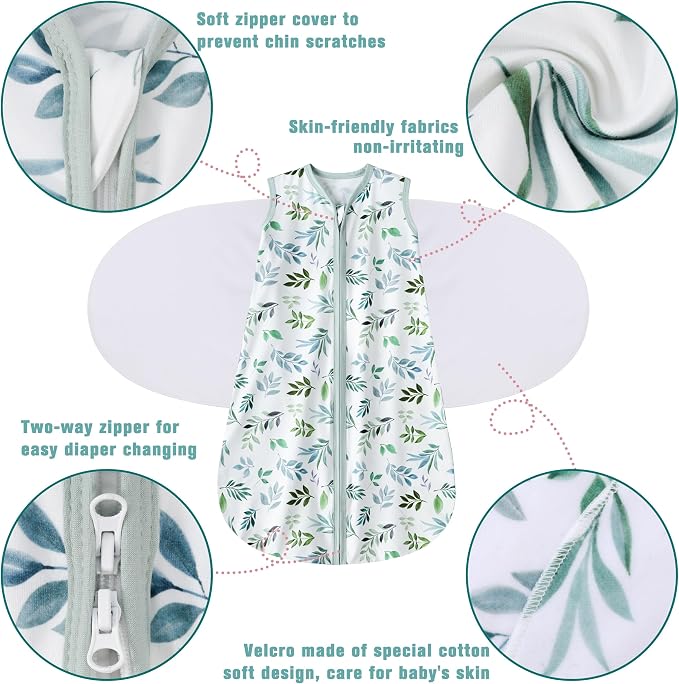 Newborn Sleep Sack Baby Swaddle, Swaddle me 6-12 Month, 3-Way Adjustable - Image 5