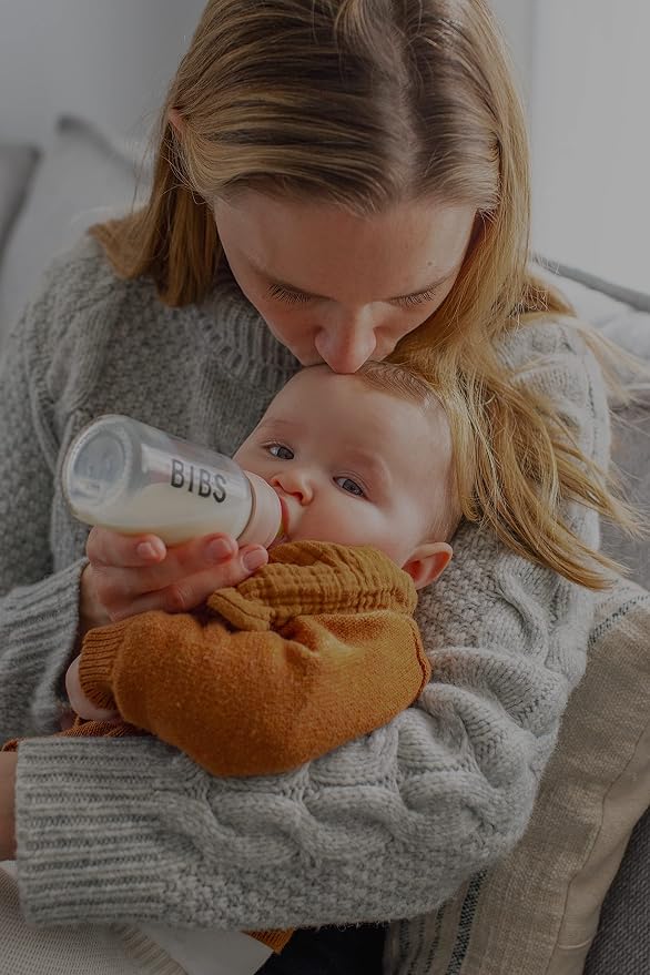 Bibs Baby Glass Bottle Starter Kit 4 Bottles, 3.7 oz & 7.6 oz | Anti-Colic - Image 5