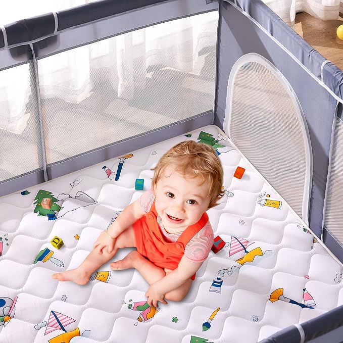 Baby Play Mat - 79" X 71", Premium Thicker Foam One-Piece Crawling Mat - Image 8