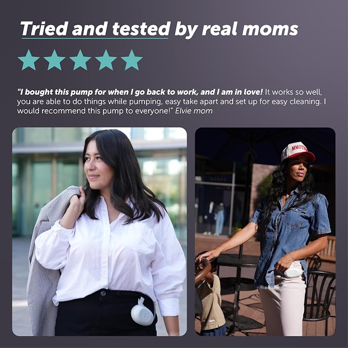 Elvie Stride 2 Hospital-Grade, App-Controlled Double Breast Pump - Image 8