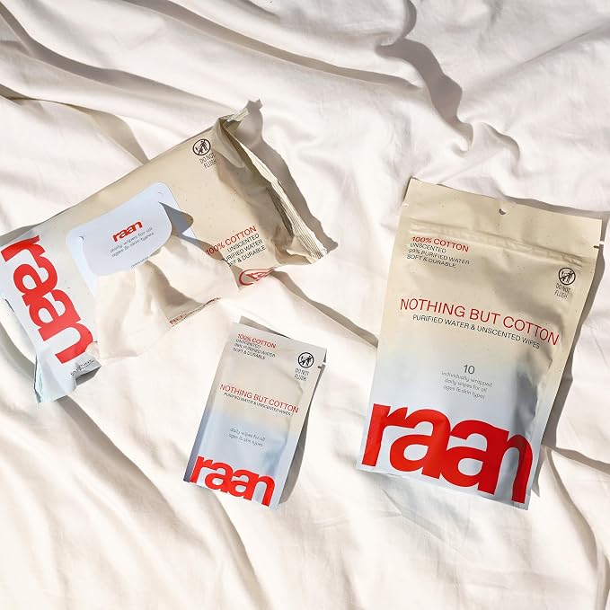 Raan, 100% Cotton Baby & Toddler Wipes, Unbleached, 99% Purified Water - Image 9