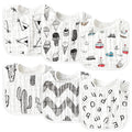 Zainpe 6Pcs Snap Muslin Cotton Baby Bibs Summer Ice Cream Pattern Infants Drool by Zainpe