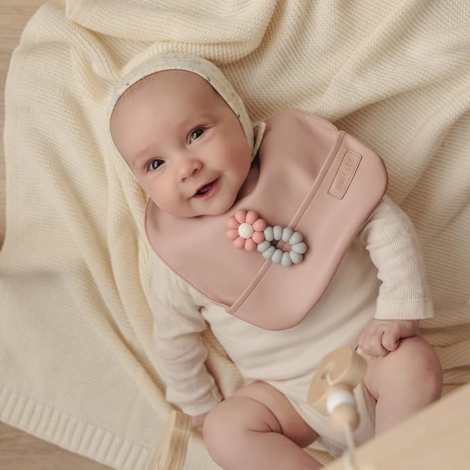 Vegan Leather Easy Clean Baby Bibs - Image 5