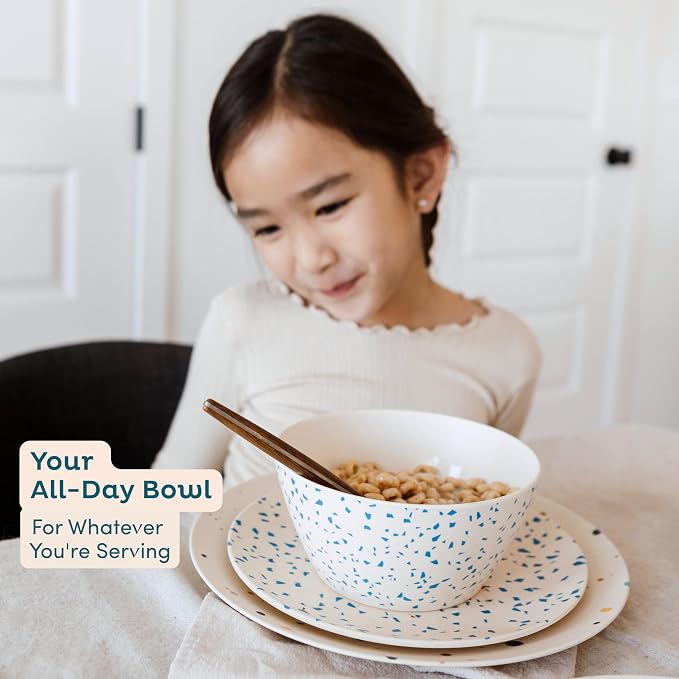 Nook Theory 4 Pack Bamboo Bowls - 22 Oz Reusable Toddler and Kids Bowl - Image 5