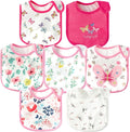 7Pcs Cotton Waterproof Baby Bibs Hook Loop Closure Newborn Bib Keepsake Baby by 2ooya