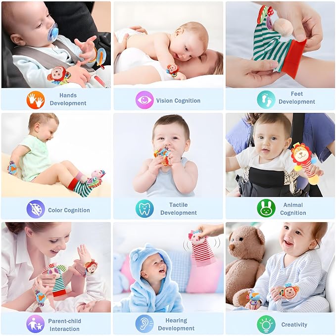 Wrist Rattles Foot Finder Rattle Toy - Image 5