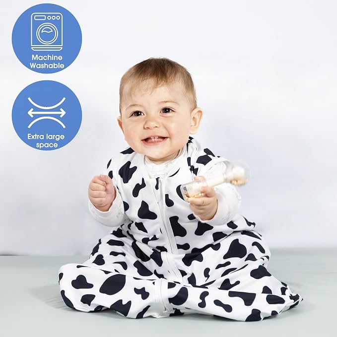 Baby Sleep Sack 0-6 Months Baby Wearable Blanket 100% Rayon Cotton 2-Way Zipper - Image 4