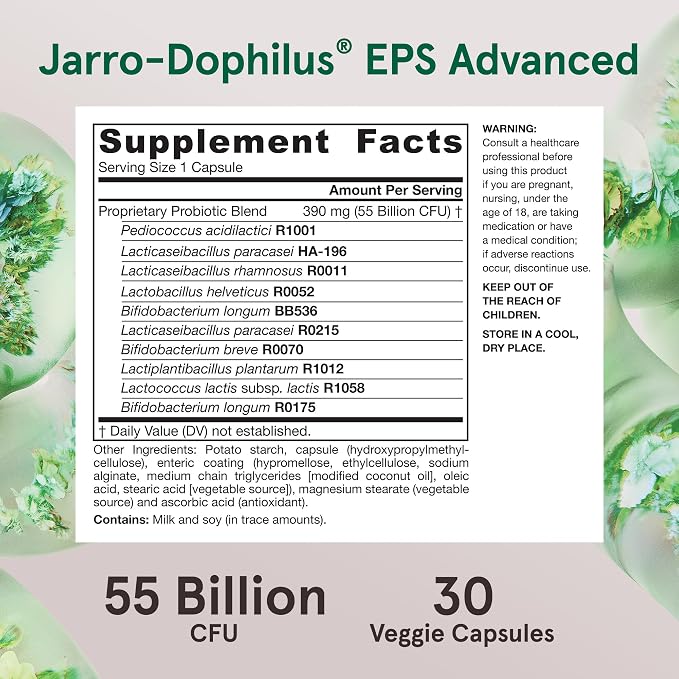 Jarrow Formulas Jarro-Dophilus EPS Advanced, 55 Billion CFU Probiotics - Image 4