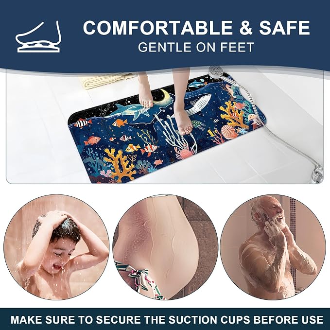 XIYUNTE Baby Bath Mat for Tub Non Slip Kids Bath Mat - Image 7