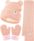 Baby Beanie Mittens Scarf Set, Toddler Infant Kids Winter Hat by zuppad