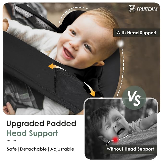 FRUITEAM Baby Carrier Newborn to Toddler, Safety-Certified Waist Stool - Image 2