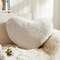 EastTree Heart Pillows, Love Throw Pillows Gifts, Ultra Soft Faux Rabbit Fur by EastTreeHomeGuide