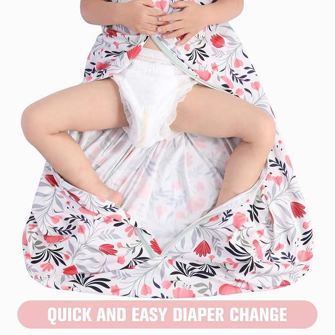 Baby Sleep Sack 0-6 Months 3 Pack Baby Wearable Blanket 100% Rayon Cotton 2-Way - Image 5
