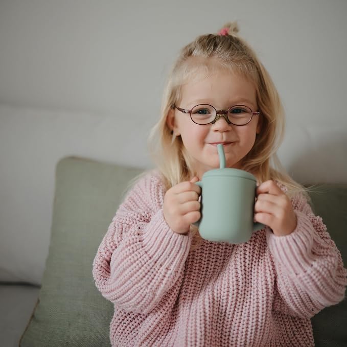 mushie 100% Silicone Training Cup & Straw - Image 4
