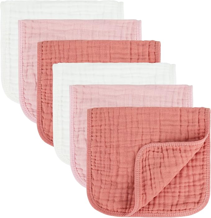 Baby Burp Cloth 100% Cotton Newborn Cotton Muslin Burp Cloth 10x20 inches by Unknown