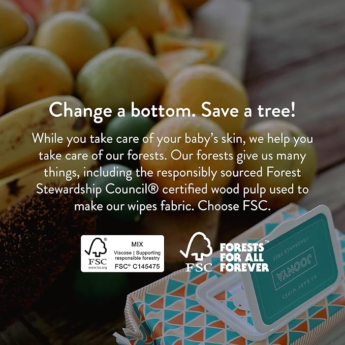 JOONYA Unscented Baby Wipes — Plant-Based, Fragrance-Free Diaper Wipes | - Image 8