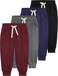 4 Pack Toddler Boys Sweatpants Cotton Baby Kids Joggers Toddler Boys Girls by Aocku