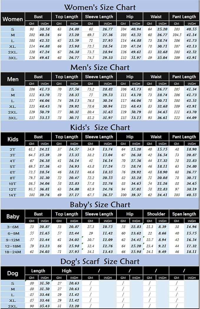 Awoscut Christmas Family Matching Pajamas Christmas Pjs Holiday Nightwear - Image 7