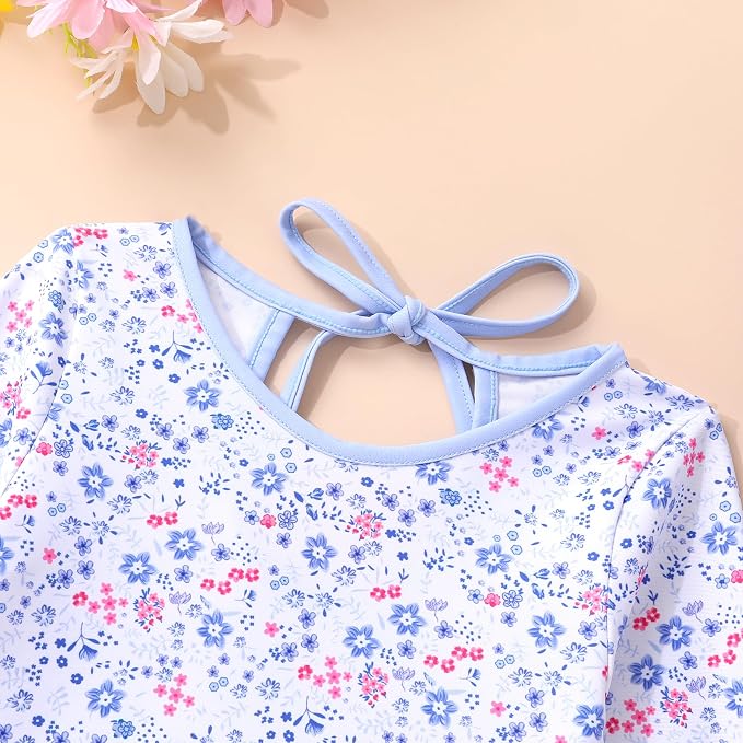 YOUNGER TREE Infant Baby Girls Swimsuit Long Sleeve Swimsuits One Piece - Image 4