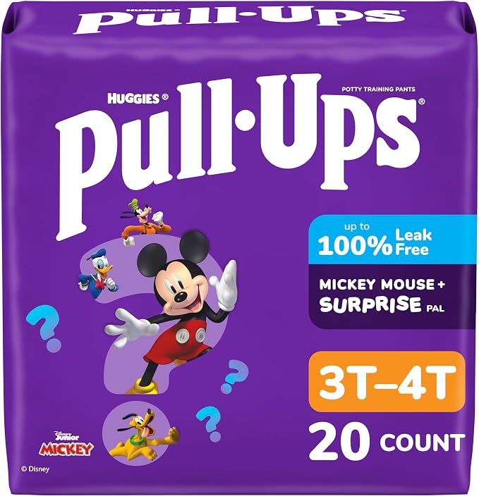 Pull-Ups Boys' Potty Training Pants, Size 3T-4T Training Underwear by Pull-Ups