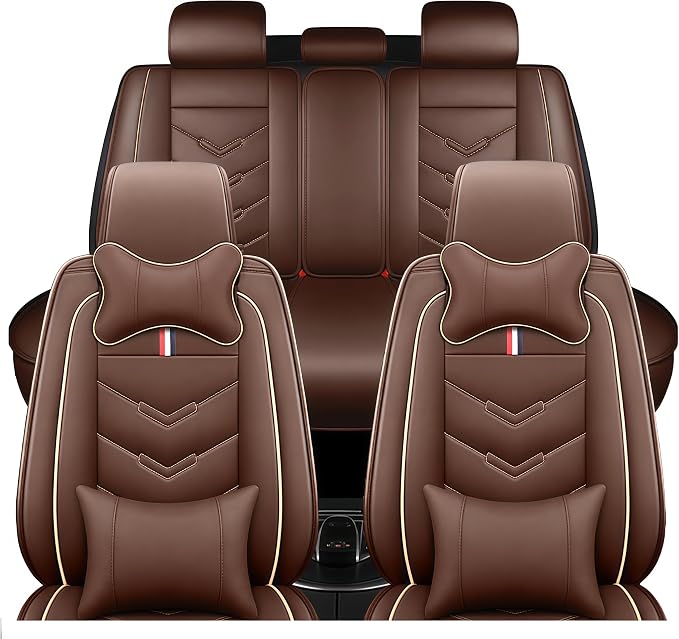 Leather Car Seat Covers Fit for LR Range Rover Sport 2023-2025, 5 Seater by Unknown