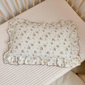 BuLuTu Floral Toddler Pillow Cases Cotton Muslin Cotton Pillowcases by BuLuTu