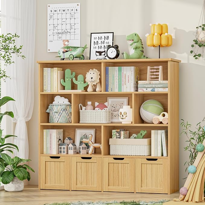FINETONES Toy Storage Organizer, Kids Bookshelf - Image 3