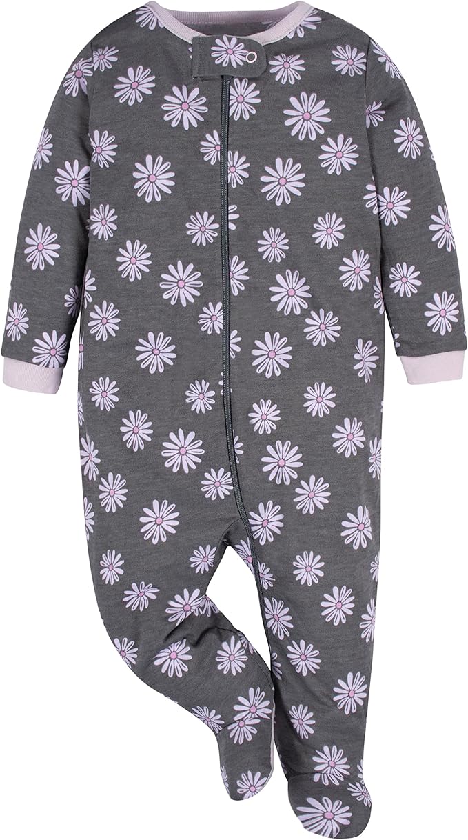 Gerber Baby Girls 4 Pack Sleep 'N Play Footie - Image 5