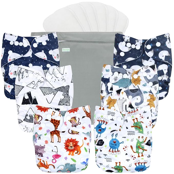 wegreeco Cloth Diapers 6 Pack by wegreeco