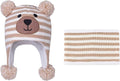 LANGZHEN Toddler Kids Infant Winter Hat, Earflap Knit Warm Cap Fleece Lined by LANGZHEN