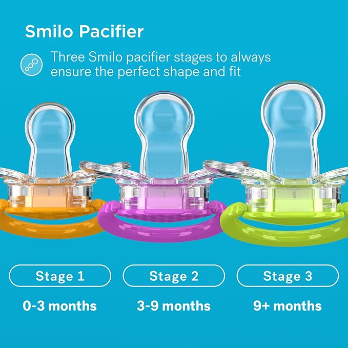 Smilo Baby Pacifier with Orthodontic Design - Image 4