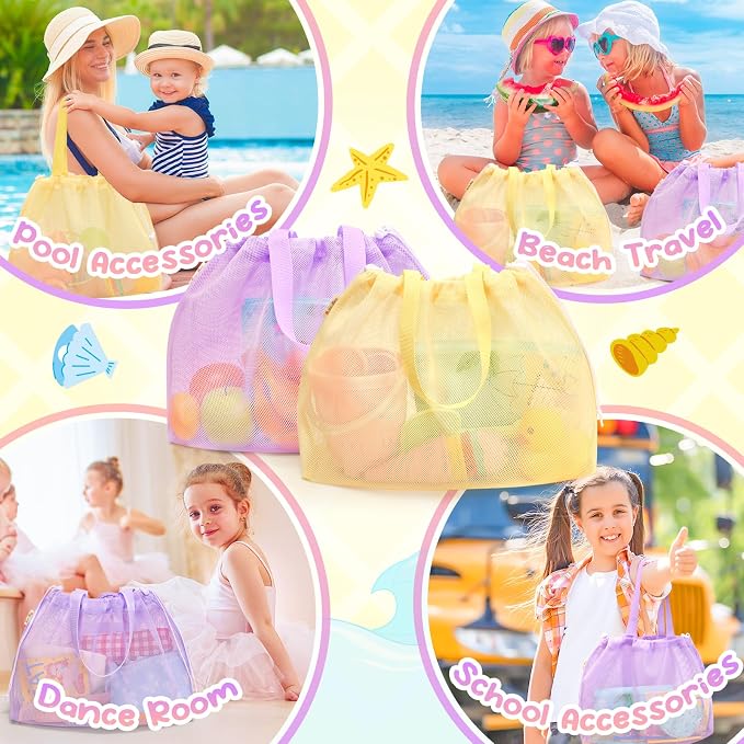 Tagitary Beach Toys Kids Beach Bag Tote - Image 5