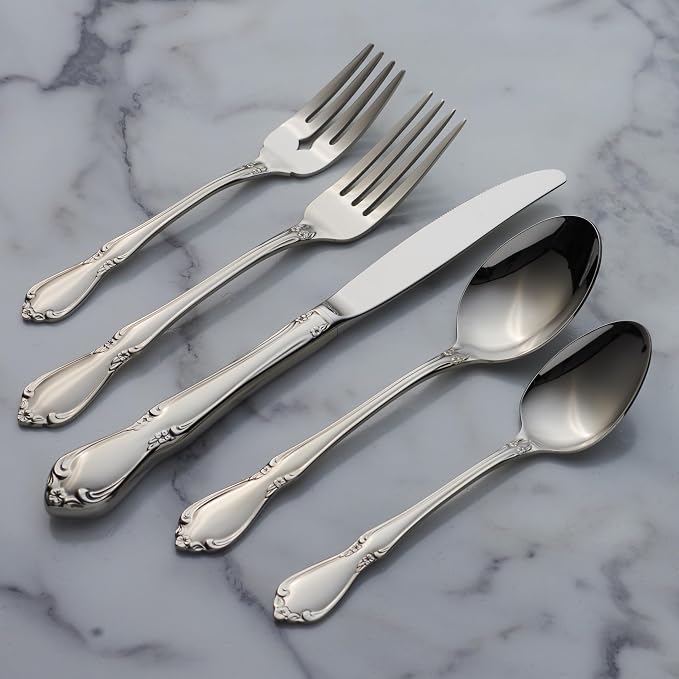Oneida Chateau Fine Flatware Set, 18/8 Stainless - Image 3