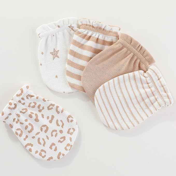 Baby Hat and Mittens Set Newborn Baby Hats Caps - Image 7