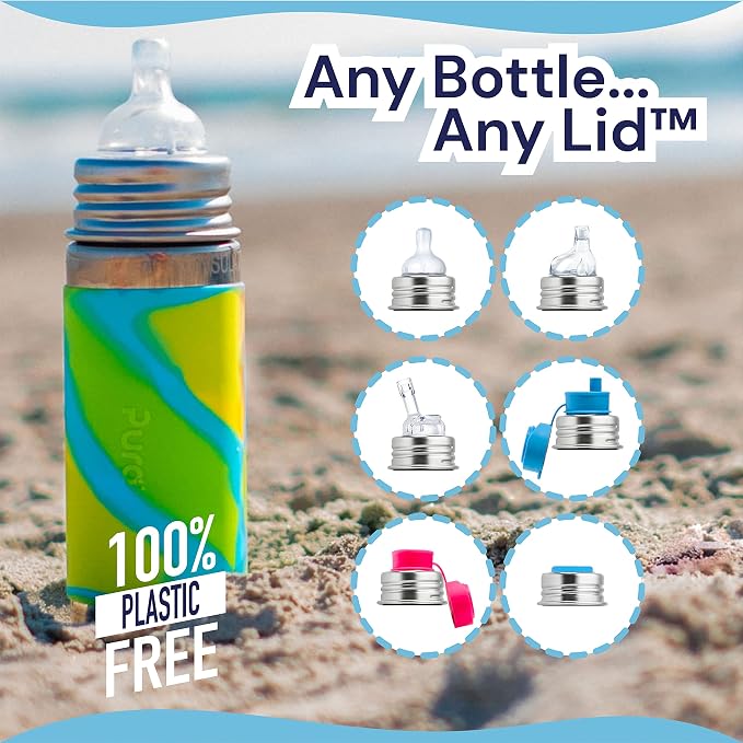 Pura Kiki 7oz Stainless Steel Insulated Infant Bottle – Includes Silicone - Image 7
