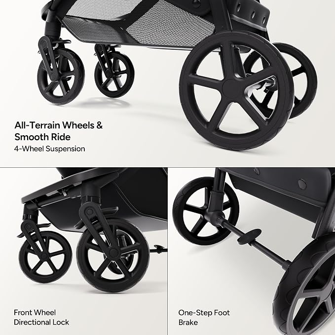 Mompush Wiz 2 in 1 Baby Stroller - Image 7