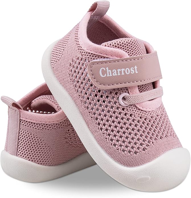Baby Walking Shoes Toddler Girl Boy Soft Sole Breathable Cotton Canvas Shoes by Charrost