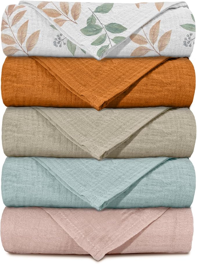 Muslin Receiving Blankets, Neutral Blanket Swaddling by LYRICHOMBABY