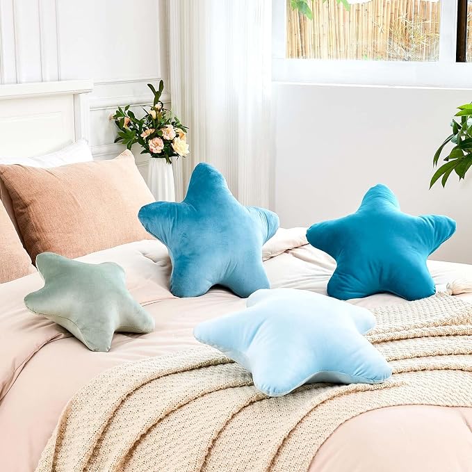 Sage Green Star Throw Pillow, Cute Star Pillow Room Decor, Soft 14.9" Star - Image 4